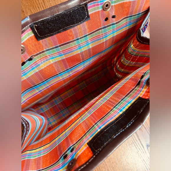 Mexican Agave Fiber or Yute Tote Multicolor Bag - Picture 2 of 7